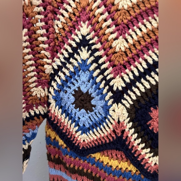 SEE BY CHLOÉ Crocheted Cotton Mini Dress Size Medium New - Picture 8 of 11